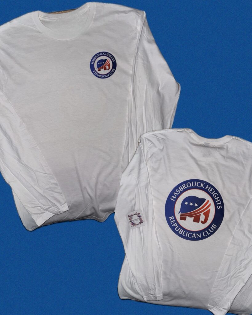 Hasbrouck Heights Republican Party Long Sleeve White Shirt